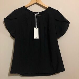 Grace Karin | Black Blouse Style Top